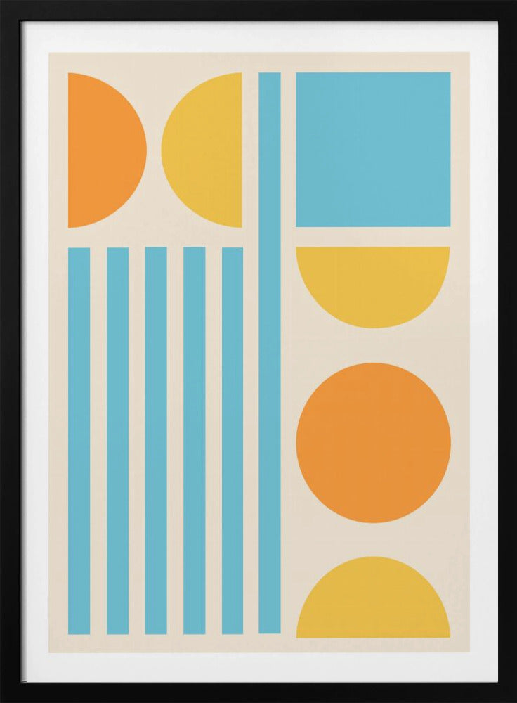 Bright Minimal Shapes Series #3 - Poster / Art Print