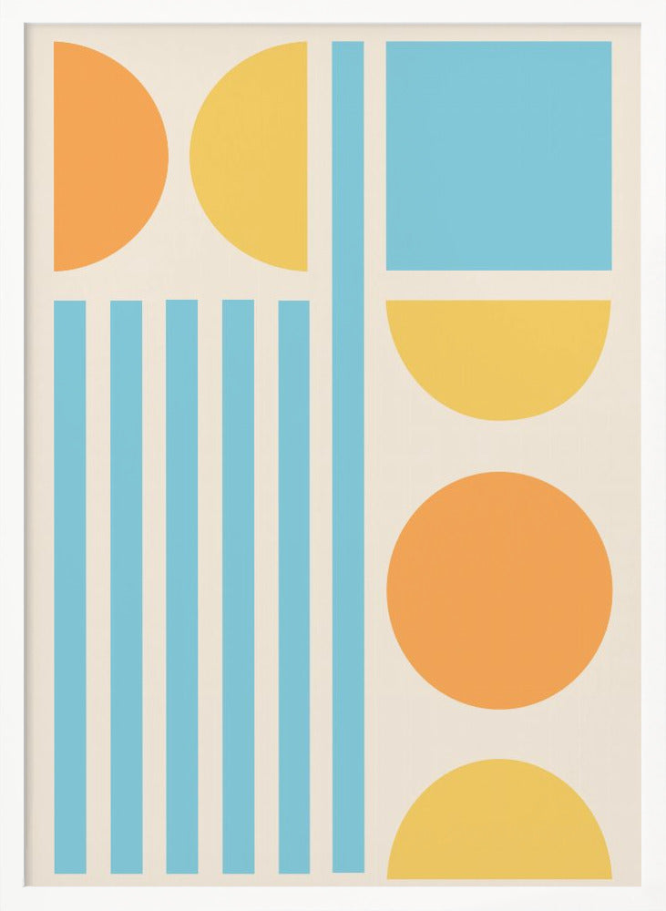 Bright Minimal Shapes Series #3 - Poster / Art Print