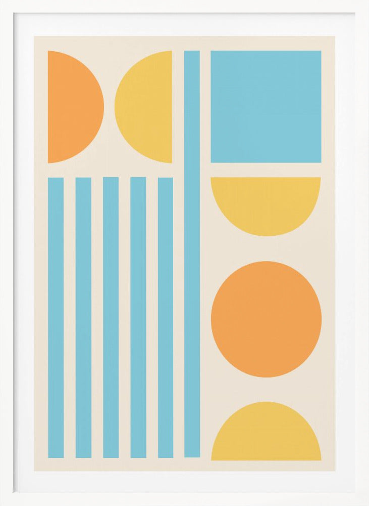 Bright Minimal Shapes Series #3 - Poster / Art Print