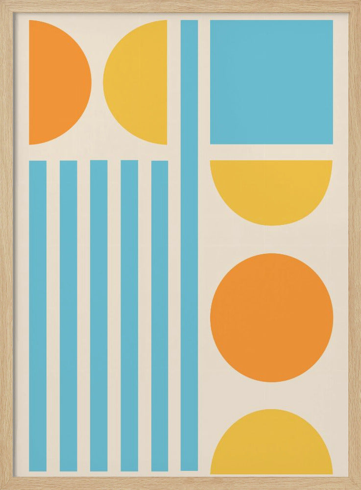 Bright Minimal Shapes Series #3 - Poster / Art Print