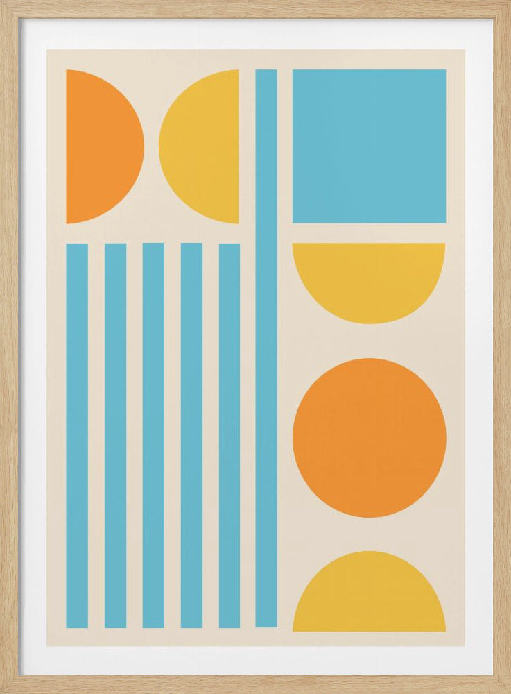 Bright Minimal Shapes Series #3 - Poster / Art Print