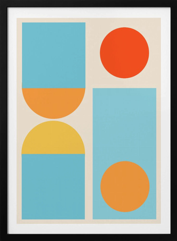 Bright Minimal Shapes Series #4 - Poster / Art Print