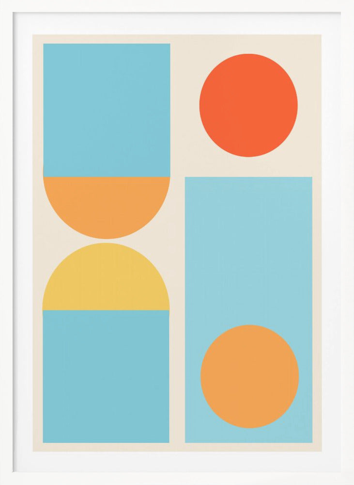 Bright Minimal Shapes Series #4 - Poster / Art Print