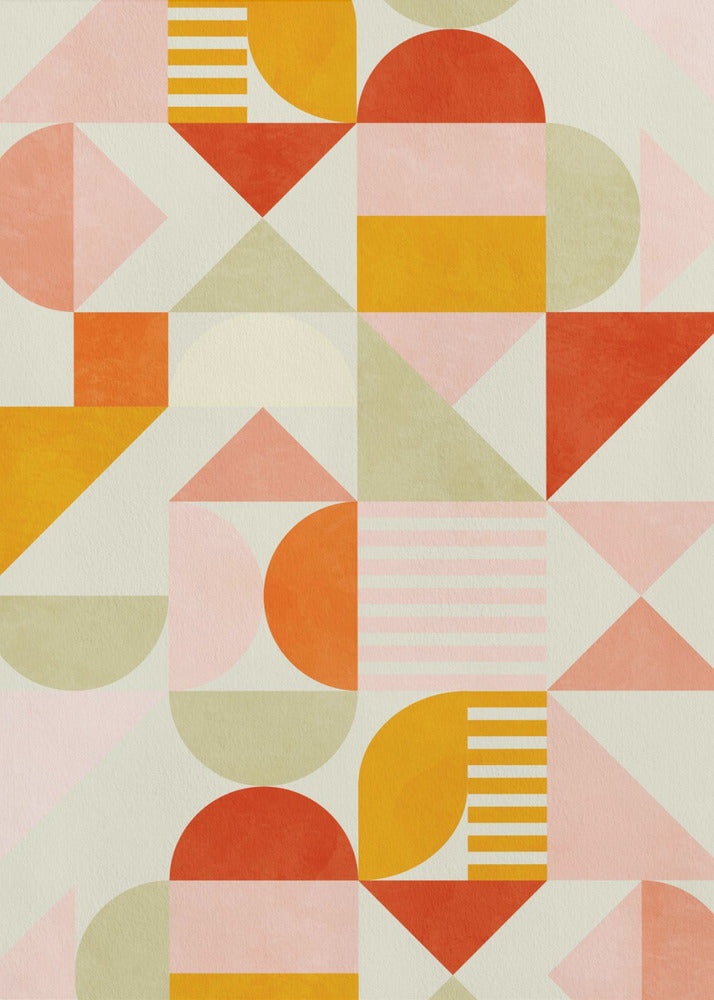 Bauhaus Fun Pastel - Poster / Art Print