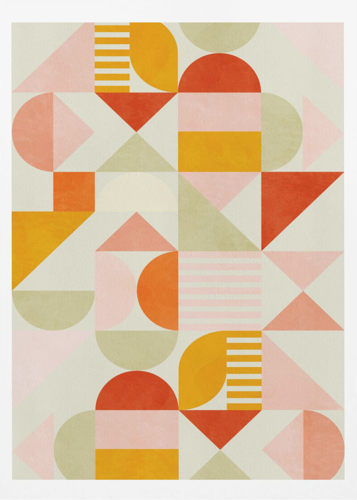 Bauhaus Fun Pastel - Poster / Art Print