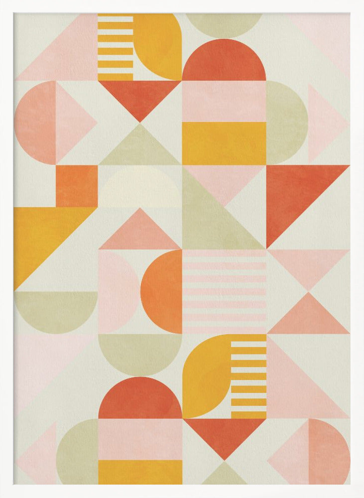 Bauhaus Fun Pastel - Poster / Art Print