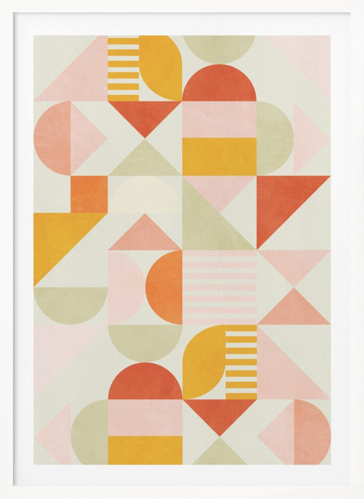 Bauhaus Fun Pastel - Poster / Art Print