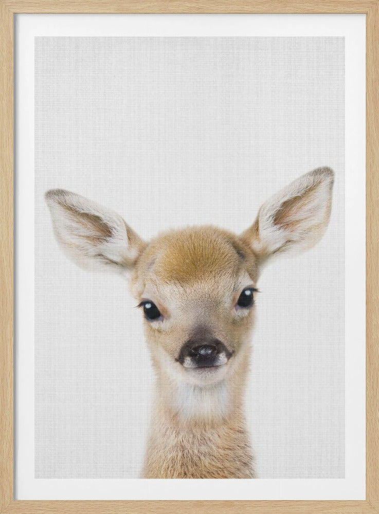Peekaboo Baby Deer - Poster / Art Print