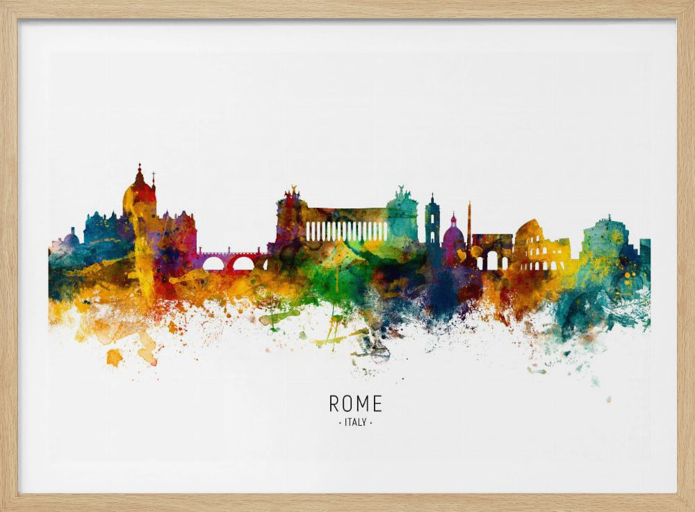 Rome Italy Skyline - Poster / Art Print