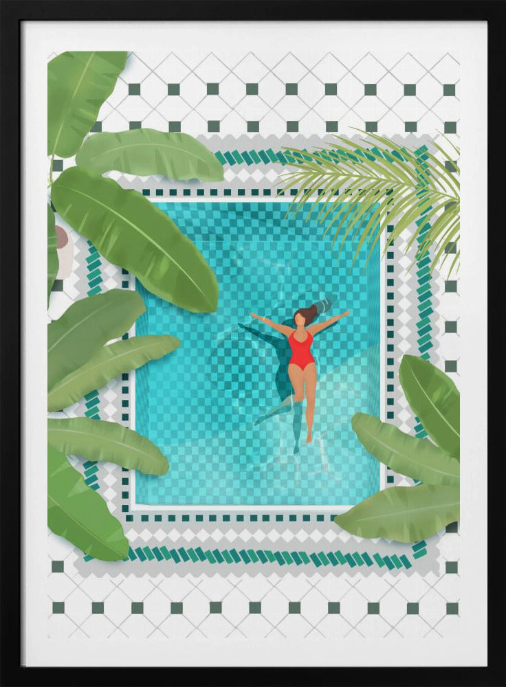 Riad Pool - Poster / Art Print