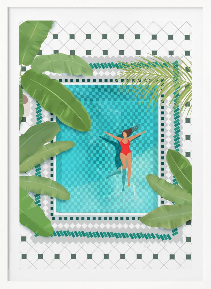 Riad Pool - Poster / Art Print
