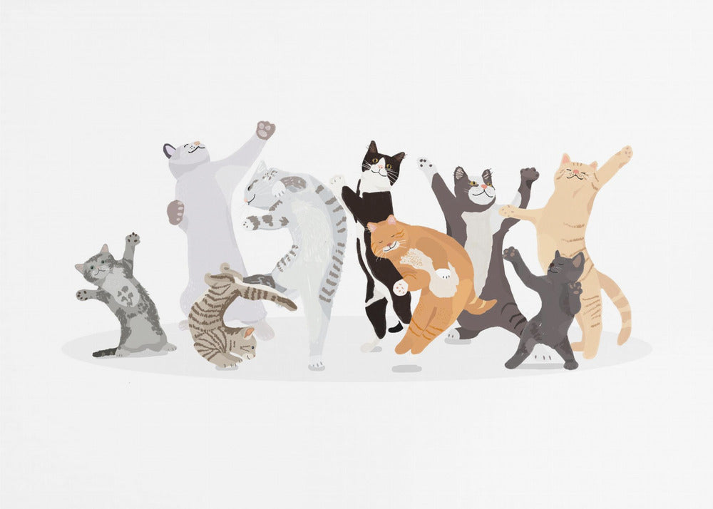 Dancing Cat - Poster / Art Print
