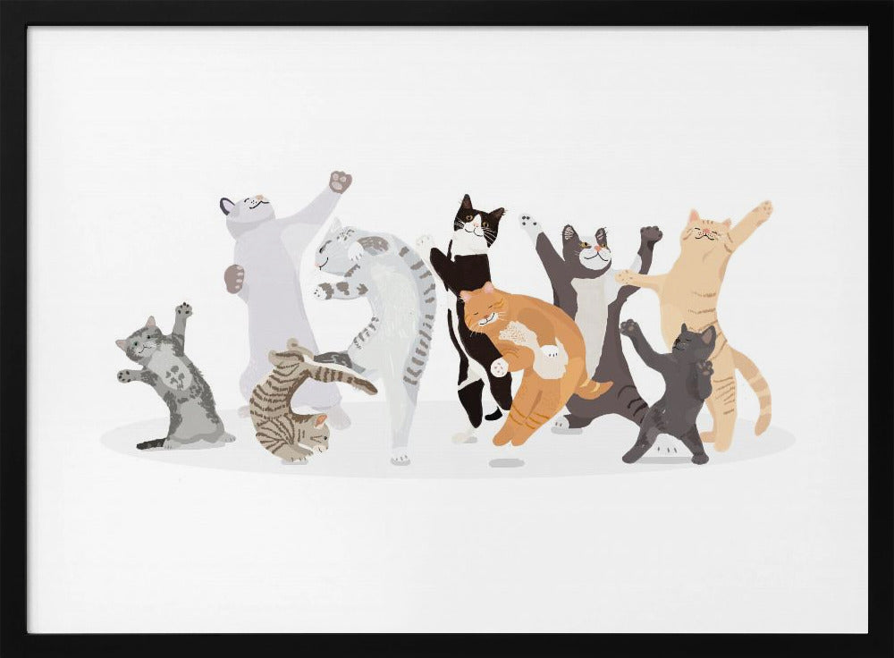 Dancing Cat - Poster / Art Print