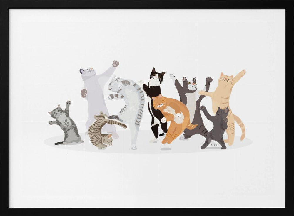 Dancing Cat - Poster / Art Print