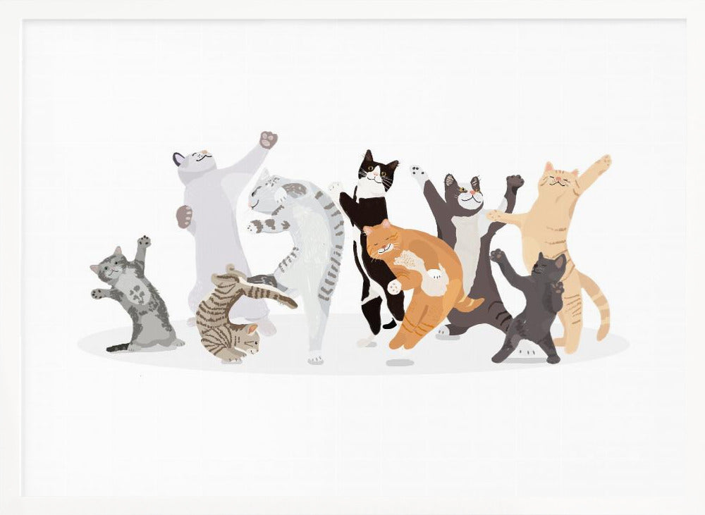 Dancing Cat - Poster / Art Print