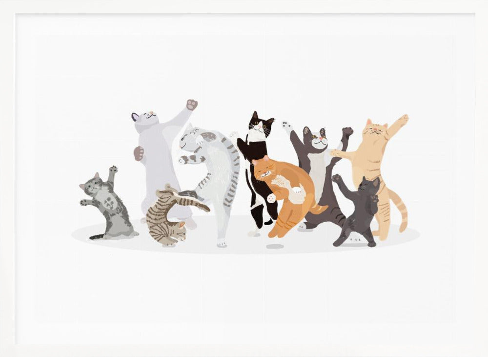 Dancing Cat - Poster / Art Print