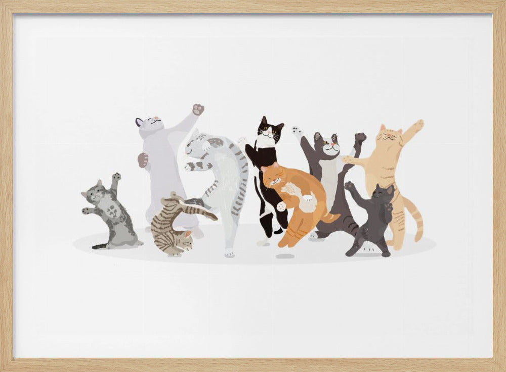 Dancing Cat - Poster / Art Print