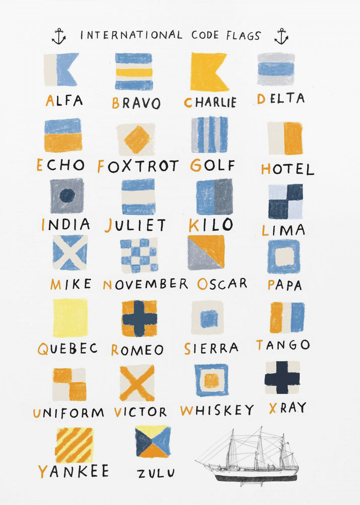 Nautical Flags - Poster / Art Print