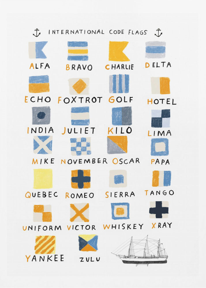 Nautical Flags - Poster / Art Print