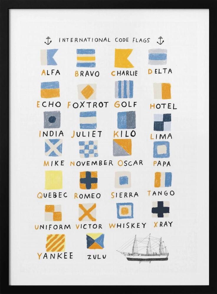 Nautical Flags - Poster / Art Print