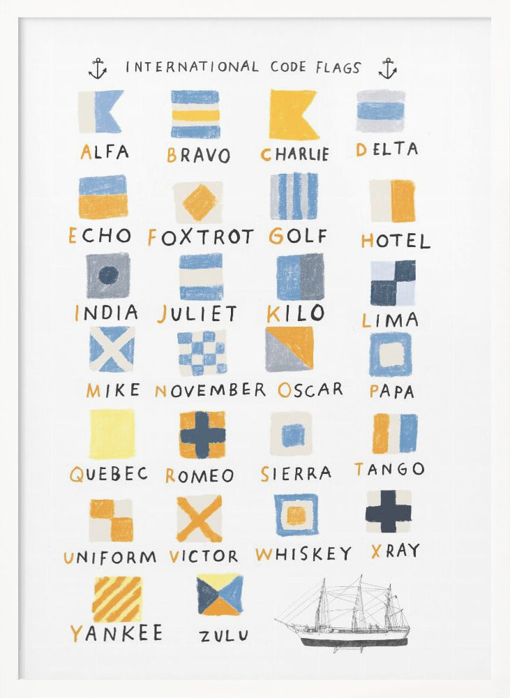 Nautical Flags - Poster / Art Print