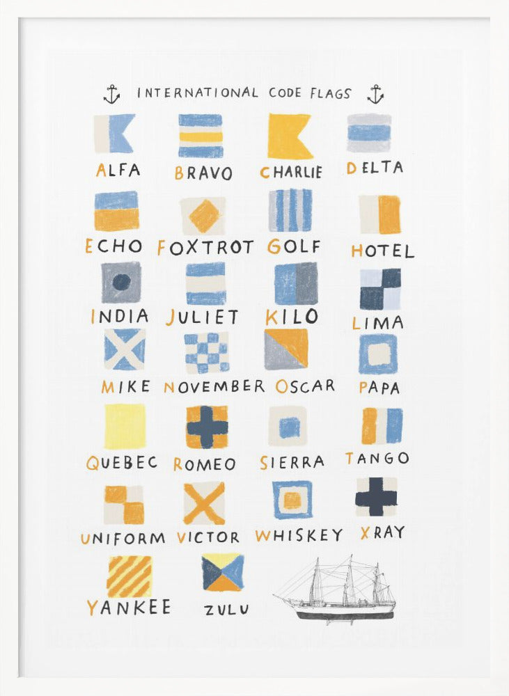 Nautical Flags - Poster / Art Print