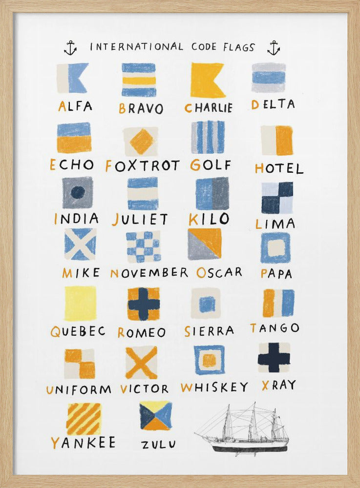 Nautical Flags - Poster / Art Print