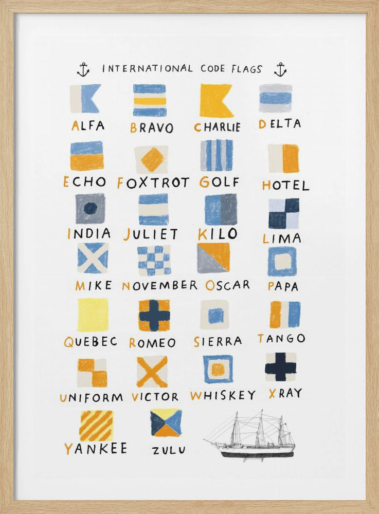 Nautical Flags - Poster / Art Print