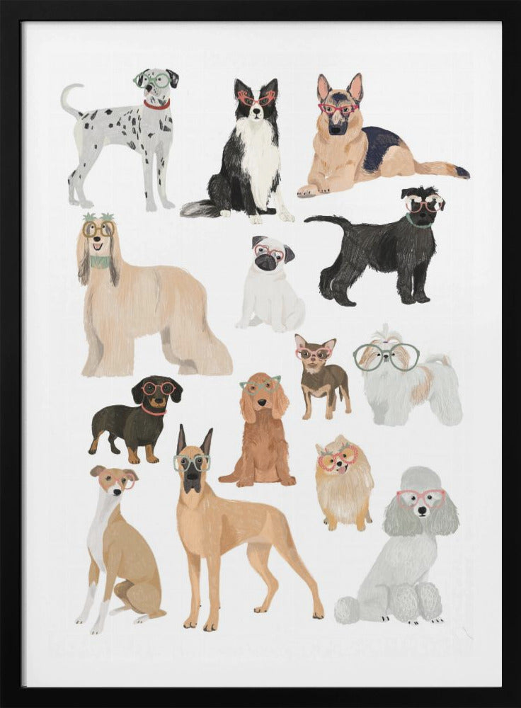 Dogs in glasses Print - Poster / Art Print