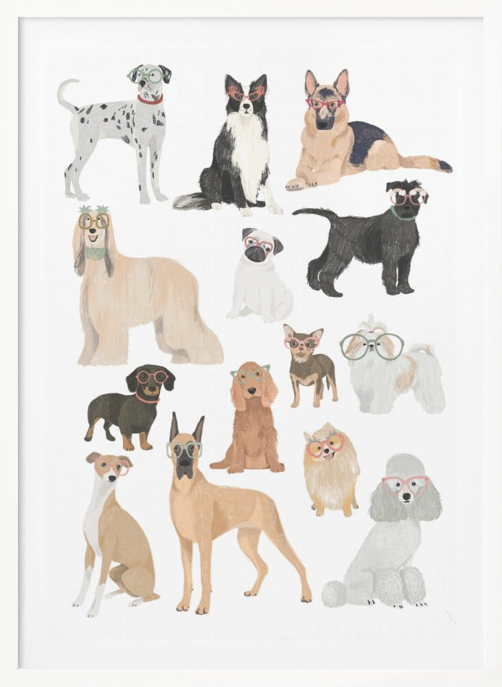 Dogs in glasses Print - Poster / Art Print