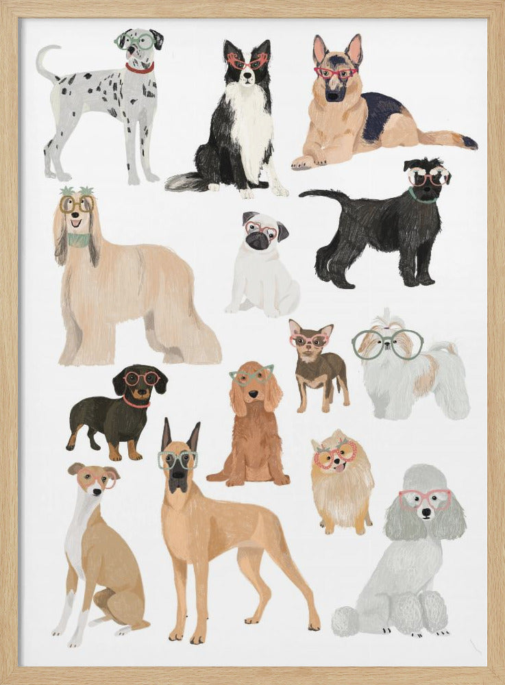 Dogs in glasses Print - Poster / Art Print