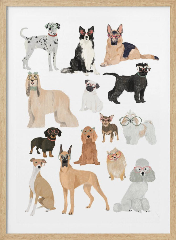 Dogs in glasses Print - Poster / Art Print