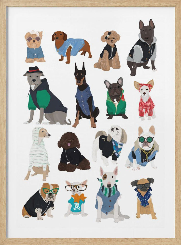 Cool Dog Print - Poster / Art Print