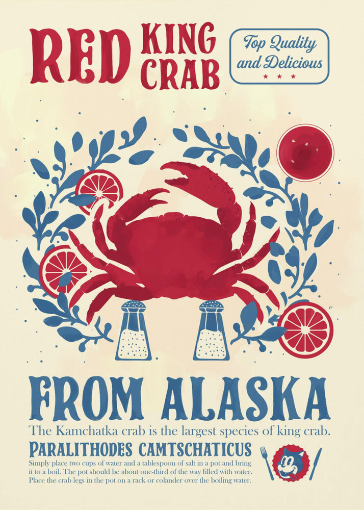 Crab kitchen print - Poster / Art Print