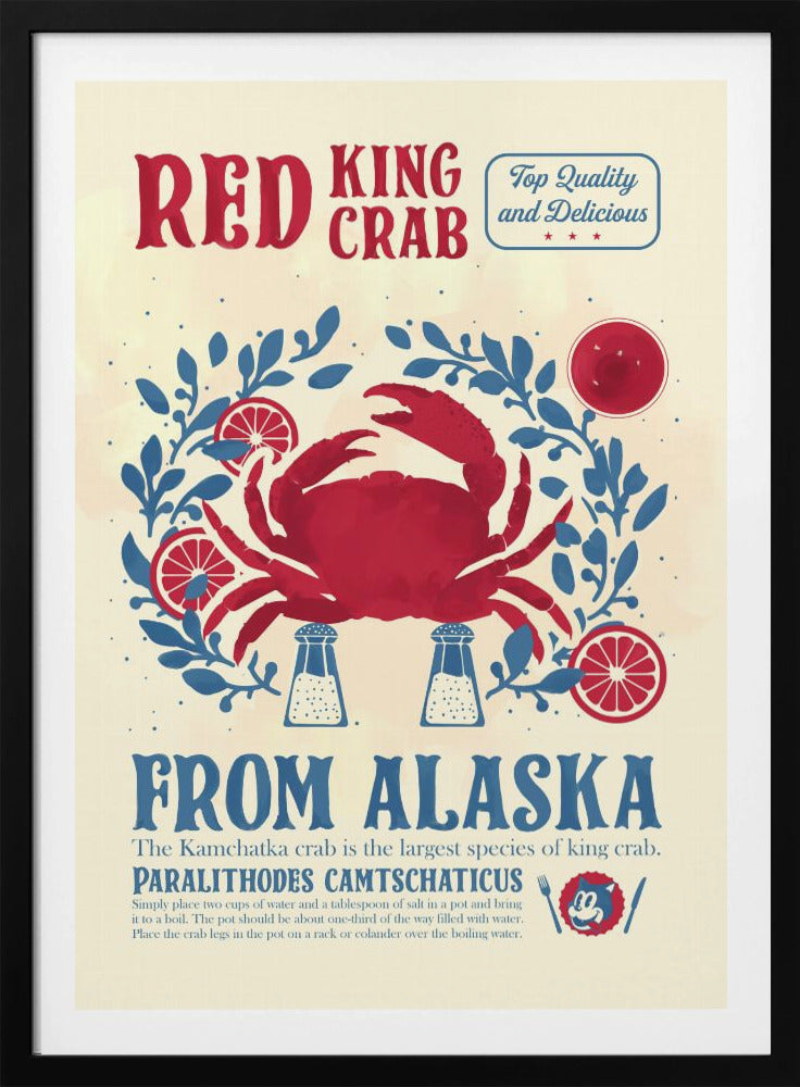 Crab kitchen print - Poster / Art Print