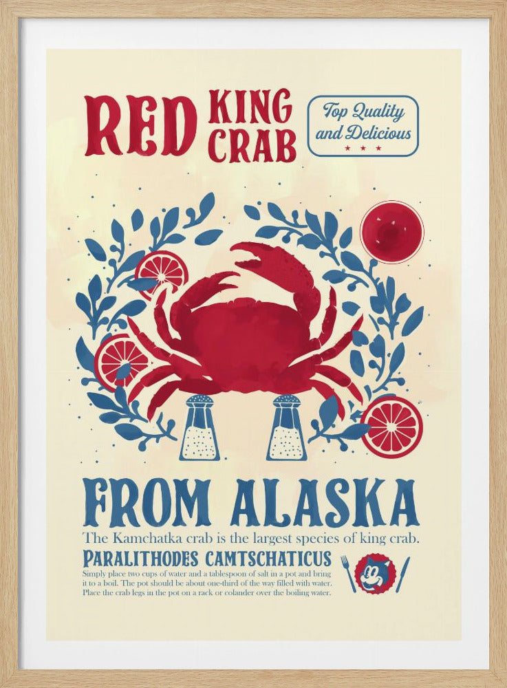Crab kitchen print - Poster / Art Print