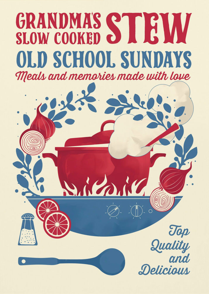 Grandmas Stew kitchen print - Poster / Art Print