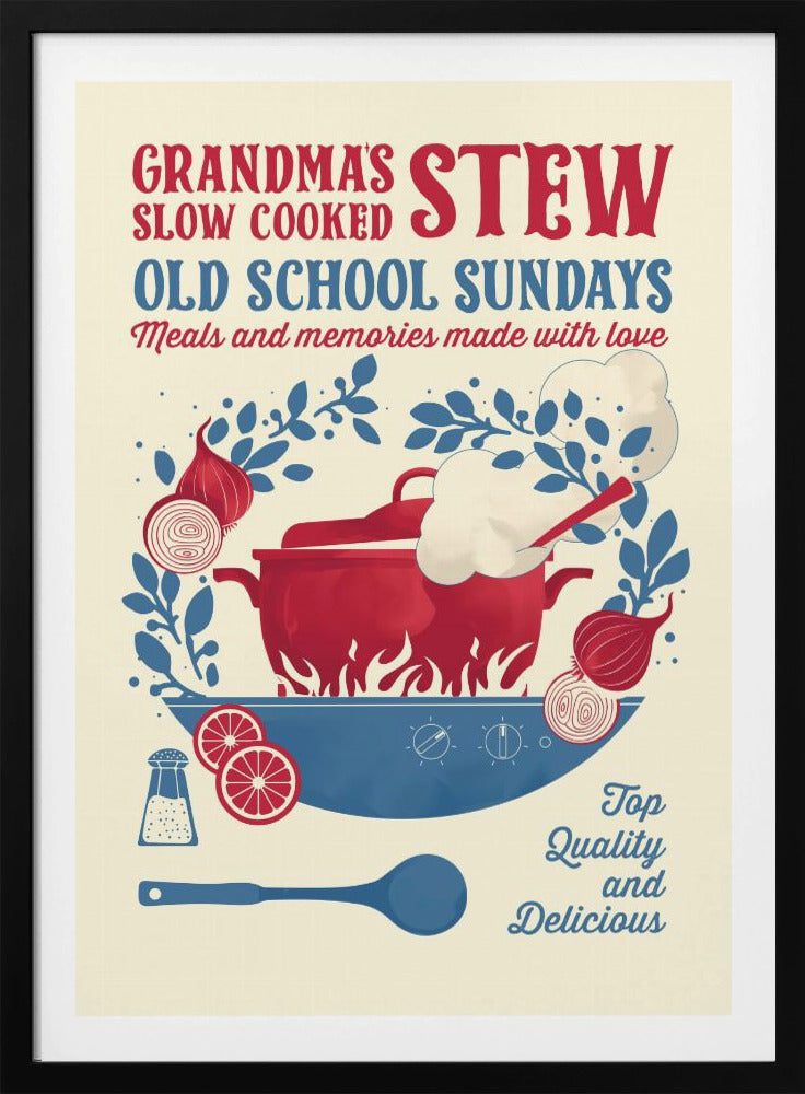 Grandmas Stew kitchen print - Poster / Art Print