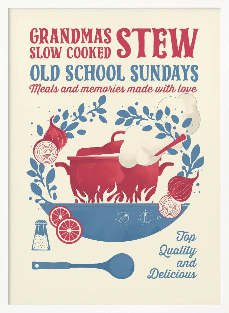 Grandmas Stew kitchen print - Poster / Art Print