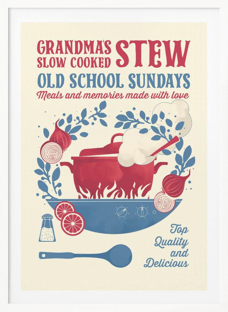 Grandmas Stew kitchen print - Poster / Art Print