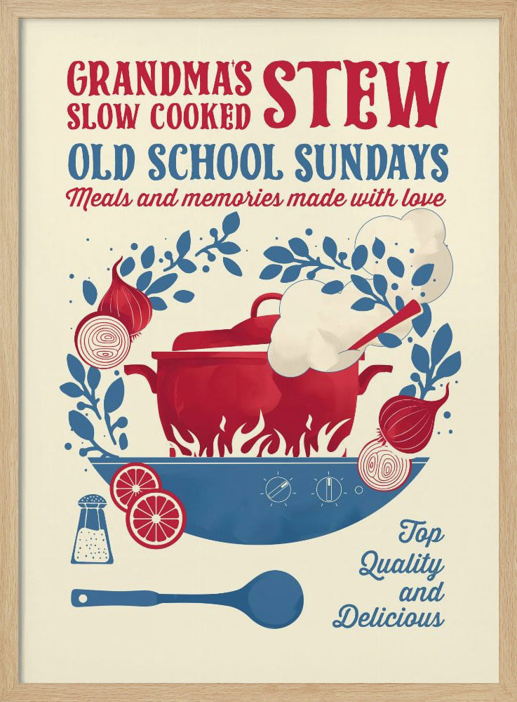 Grandmas Stew kitchen print - Poster / Art Print
