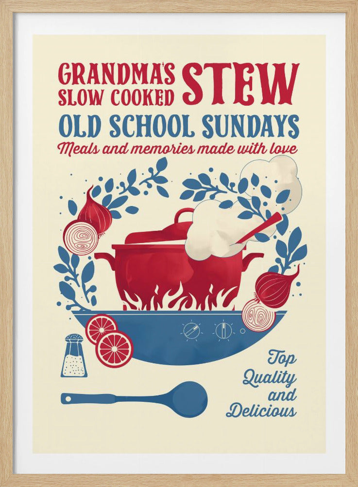 Grandmas Stew kitchen print - Poster / Art Print