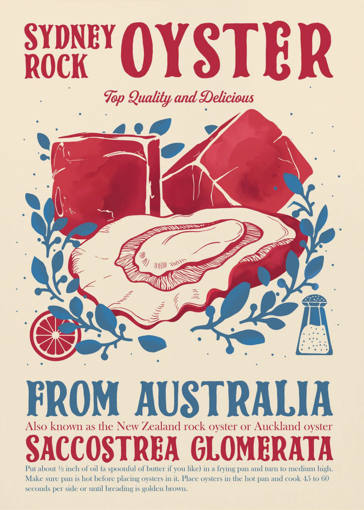 Oyster kitchen decor - Poster / Art Print