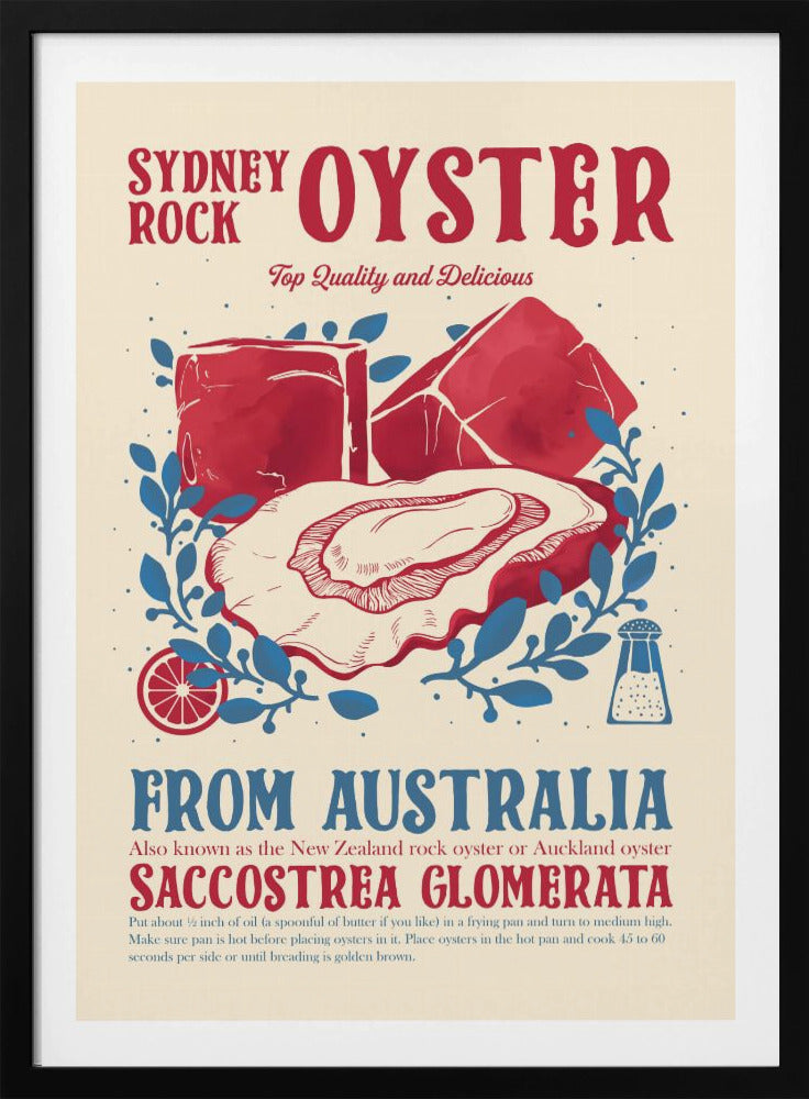 Oyster kitchen decor - Poster / Art Print