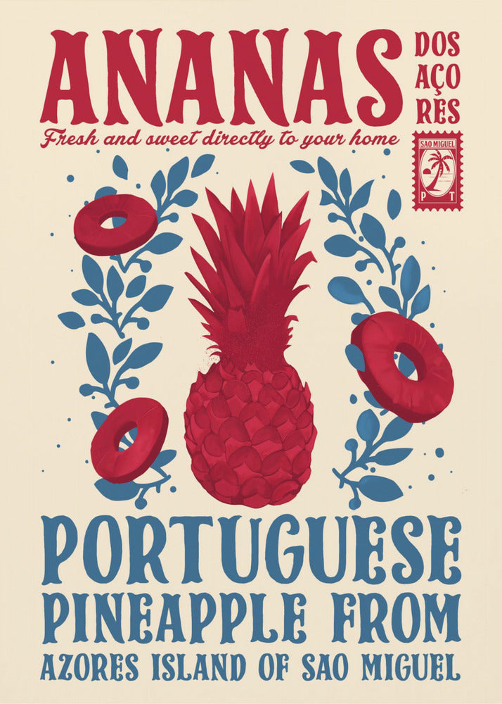 Pineapple kitchen print - Poster / Art Print