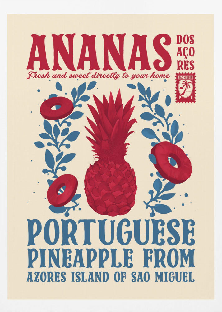 Pineapple kitchen print - Poster / Art Print