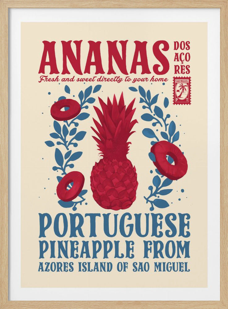 Pineapple kitchen print - Poster / Art Print