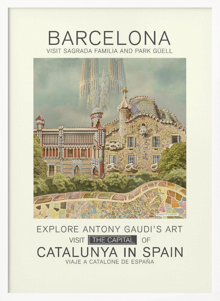 Barcelona print - Poster / Art Print