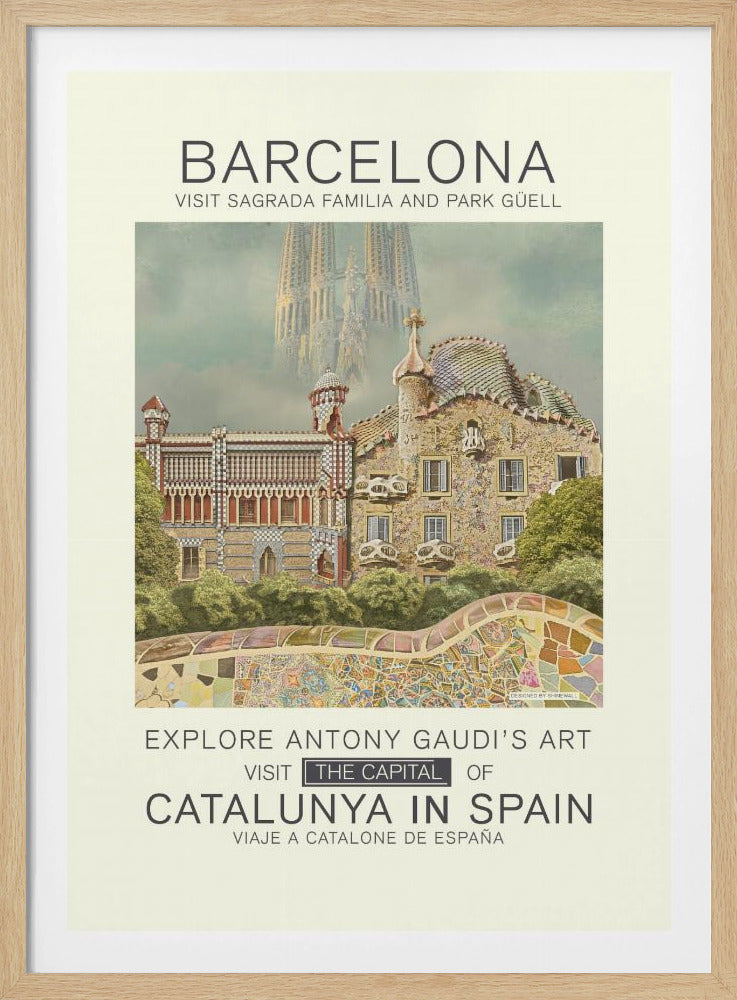 Barcelona print - Poster / Art Print