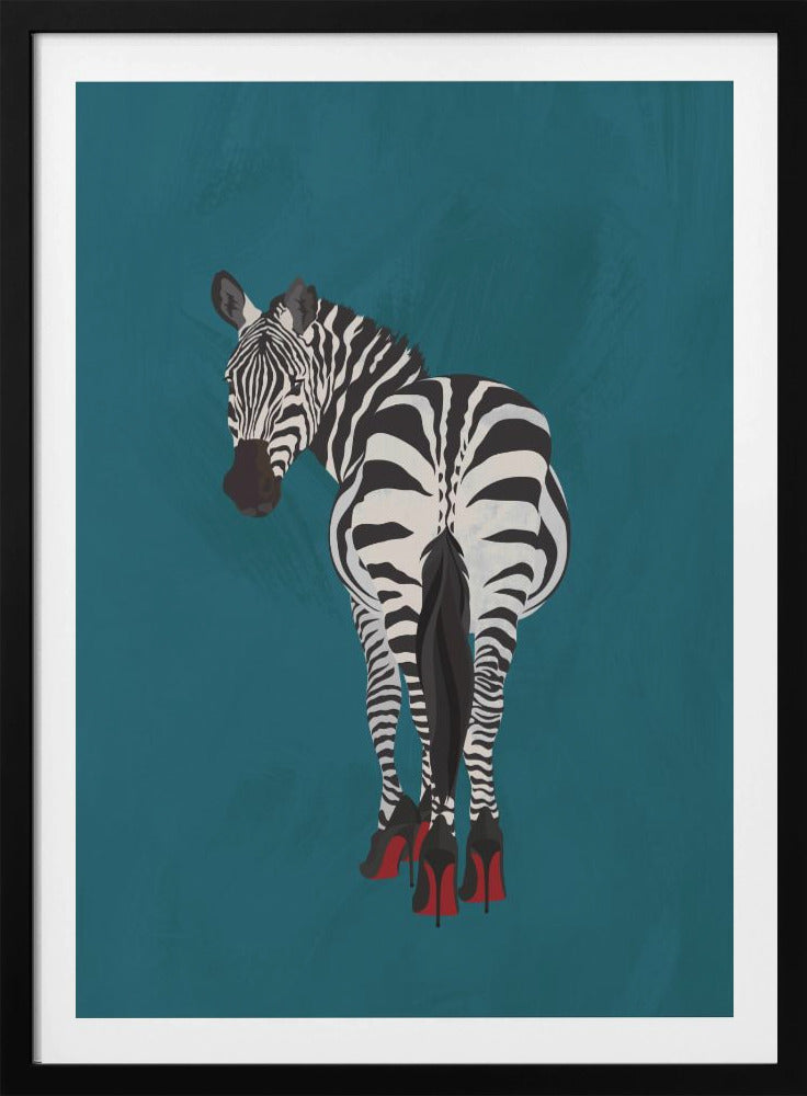 Zebra heels - Poster / Art Print